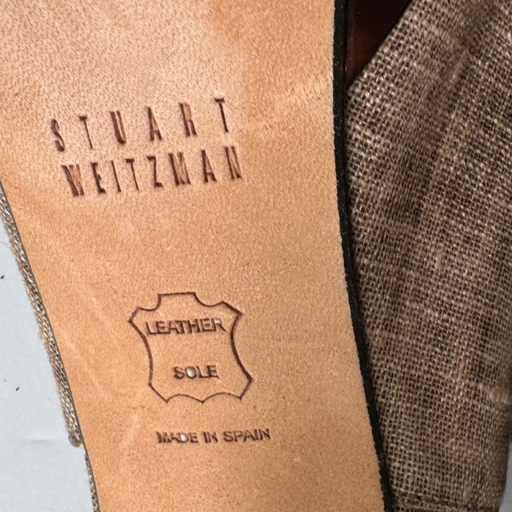 Stuart Weitzman  heathered tan slingback Pumps Size 7 M - Picture 13 of 14
